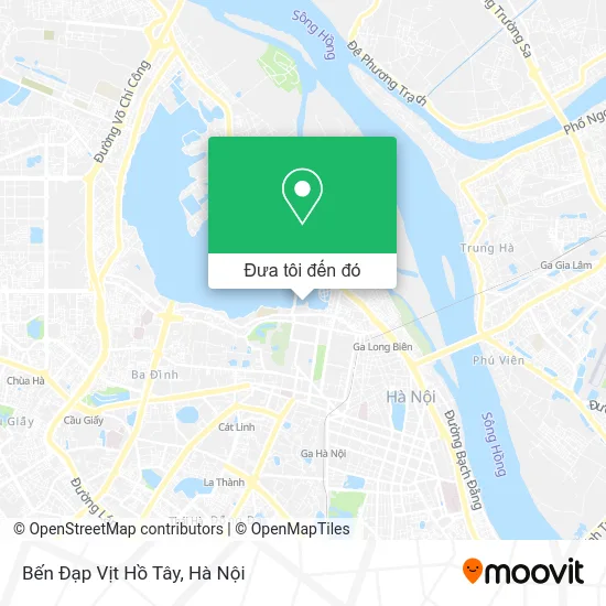 Bản đồ Bến Đạp Vịt Hồ Tây
