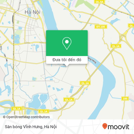 Bản đồ Sân bóng Vĩnh Hưng