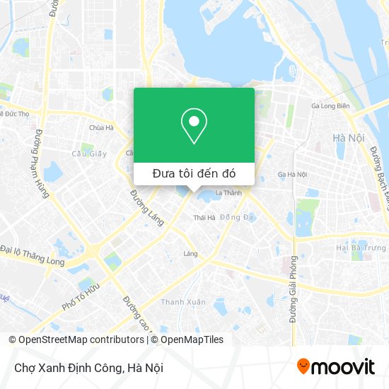 Bản đồ Chợ Xanh Định Công