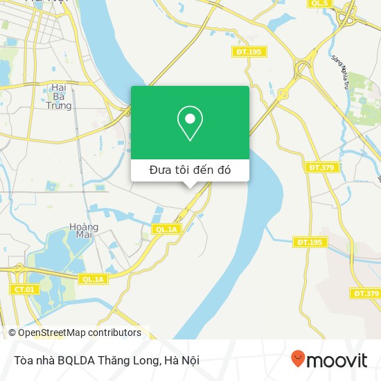 Bản đồ Tòa nhà BQLDA Thăng Long