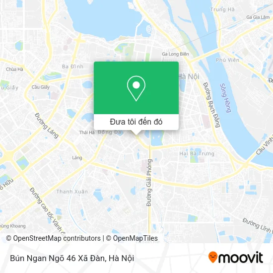 Bản đồ Bún Ngan Ngõ 46 Xã Đàn