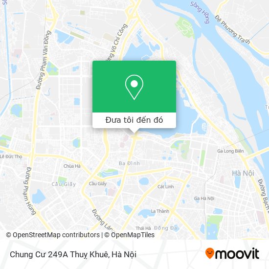 Bản đồ Chung Cư 249A Thuỵ Khuê