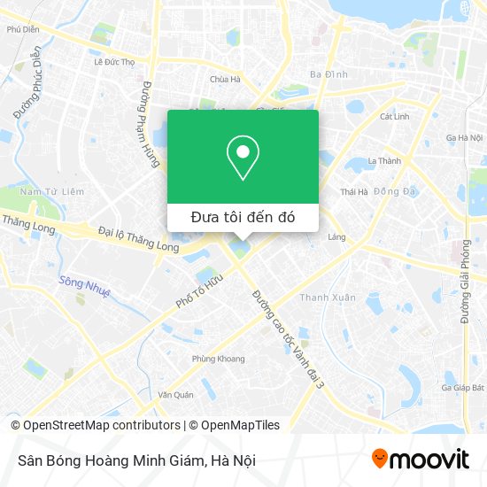 Bản đồ Sân Bóng Hoàng Minh Giám