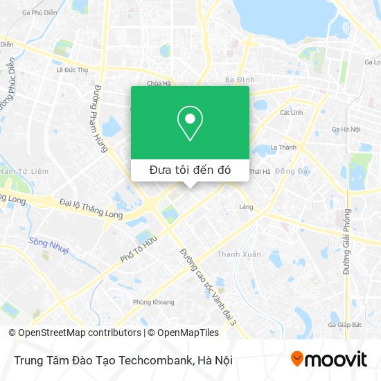 Bản đồ Trung Tâm Đào Tạo Techcombank