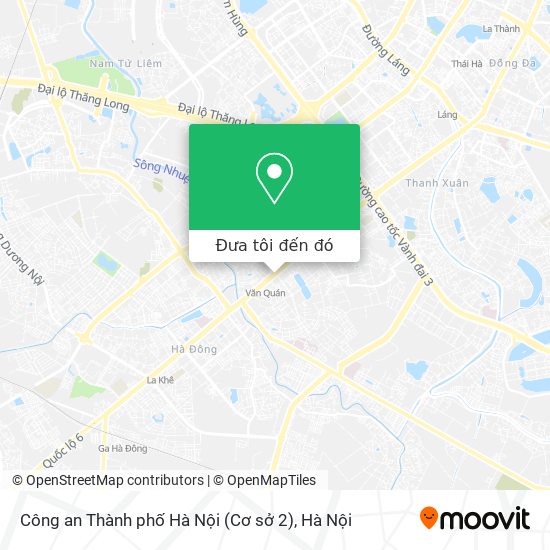 Bản đồ Công an Thành phố Hà Nội (Cơ sở 2)