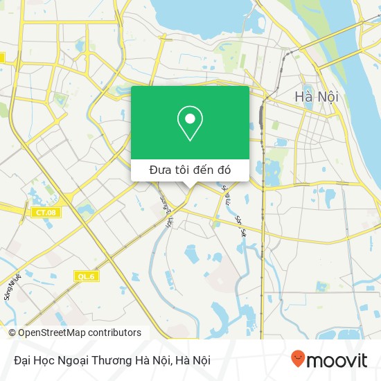 Bản đồ Đại Học Ngoại Thương Hà Nội