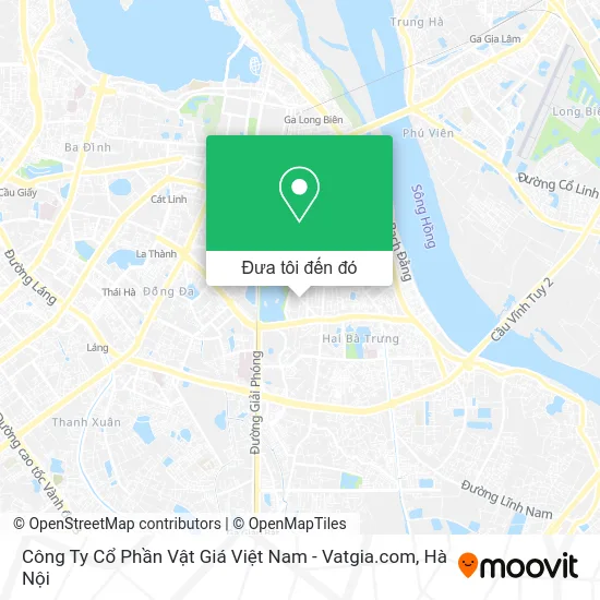 Bản đồ Công Ty Cổ Phần Vật Giá Việt Nam - Vatgia.com