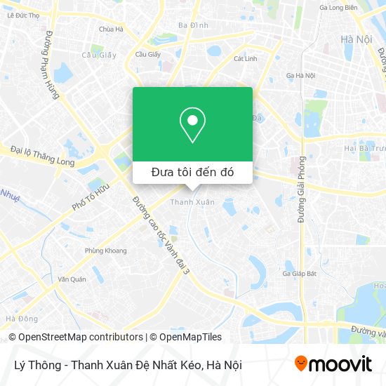 Bản đồ Lý Thông - Thanh Xuân Đệ Nhất Kéo