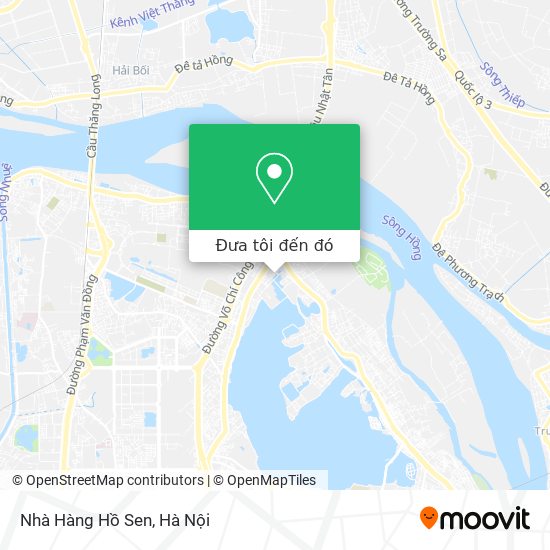 Bản đồ Nhà Hàng Hồ Sen