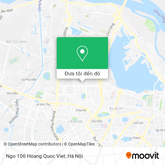 Làm sao để đến Ngo 106 Hoang Quoc Viet ở Nghĩa Đô bằng ...