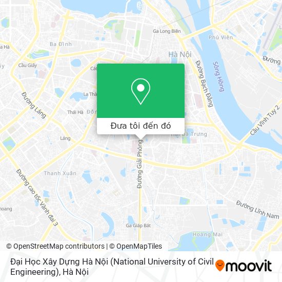 Bản đồ Đại Học Xây Dựng Hà Nội (National University of Civil Engineering)