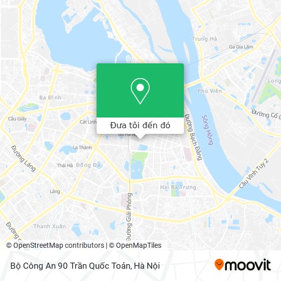 Bản đồ Bộ Công An 90 Trần Quốc Toản