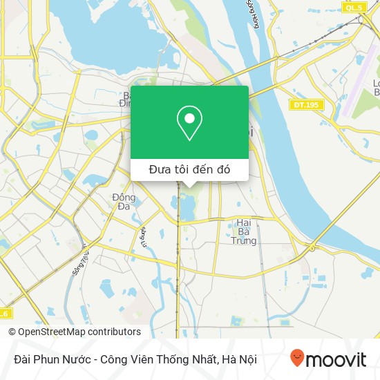 Bản đồ Đài Phun Nước - Công Viên Thống Nhất
