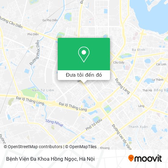 Bản đồ Bệnh Viện Đa Khoa Hồng Ngọc