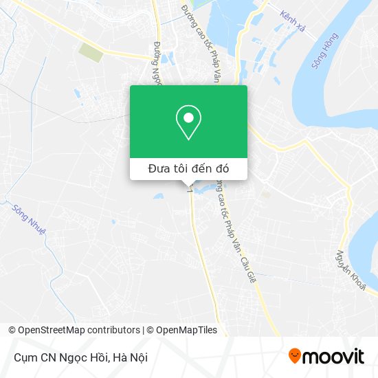 Bản đồ Cụm CN Ngọc Hồi