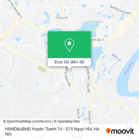 Bản đồ HĐND&UBND Huyện Thanh Trì - 375 Ngọc Hồi