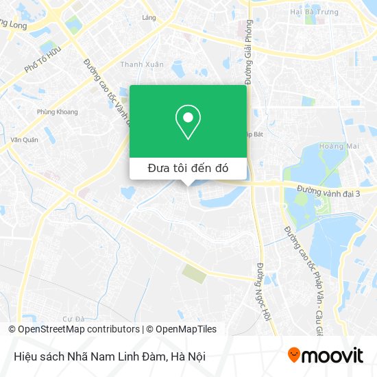 Bản đồ Hiệu sách Nhã Nam Linh Đàm