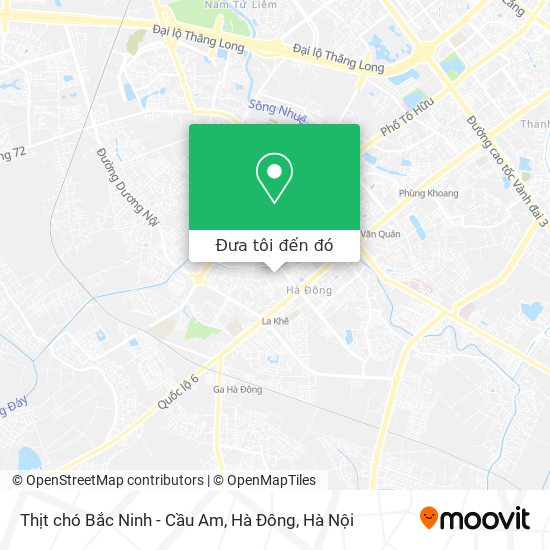 Bản đồ Thịt chó Bắc Ninh - Cầu Am, Hà Đông