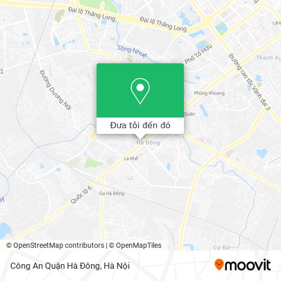 Bản đồ Công An Quận Hà Đông