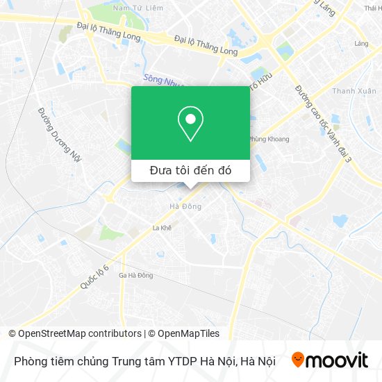Bản đồ Phòng tiêm chủng Trung tâm YTDP Hà Nội