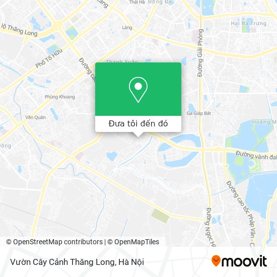 Bản đồ Vườn Cây Cảnh Thăng Long