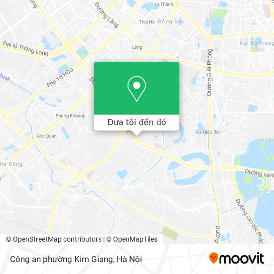 Bản đồ Công an phường Kim Giang