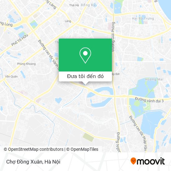 Bản đồ Chợ Đồng Xuân