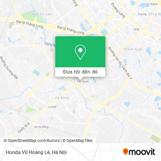 Bản đồ Honda Vũ Hoàng Lê