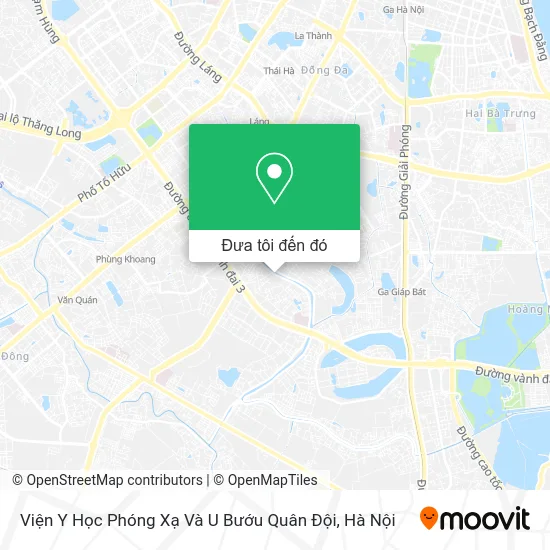 Bản đồ Viện Y Học Phóng Xạ Và U Bướu Quân Đội