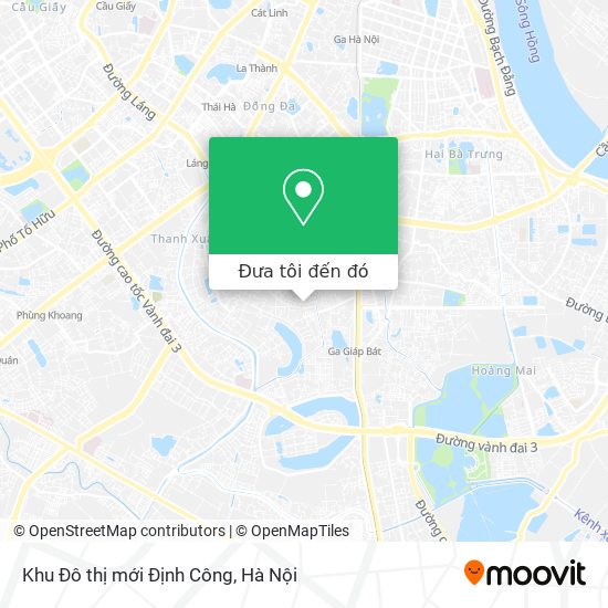 Bản đồ Khu Đô thị mới Định Công