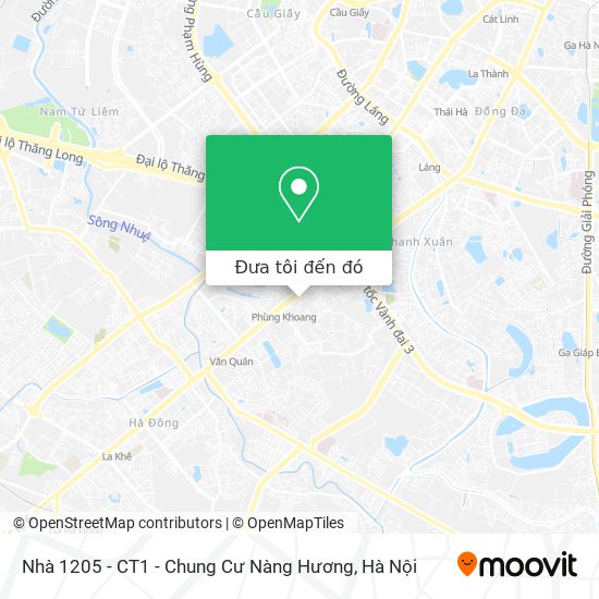 Bản đồ Nhà 1205 - CT1 - Chung Cư Nàng Hương