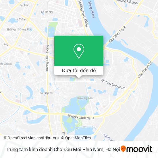 Bản đồ Trung tâm kinh doanh Chợ Đầu Mối Phía Nam