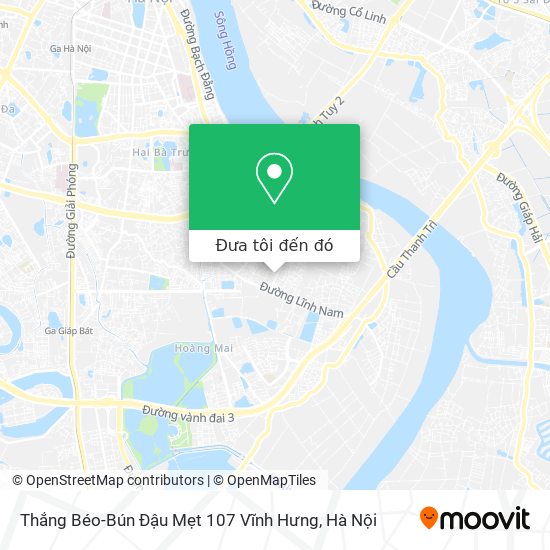 Bản đồ Thắng Béo-Bún Đậu Mẹt 107 Vĩnh Hưng