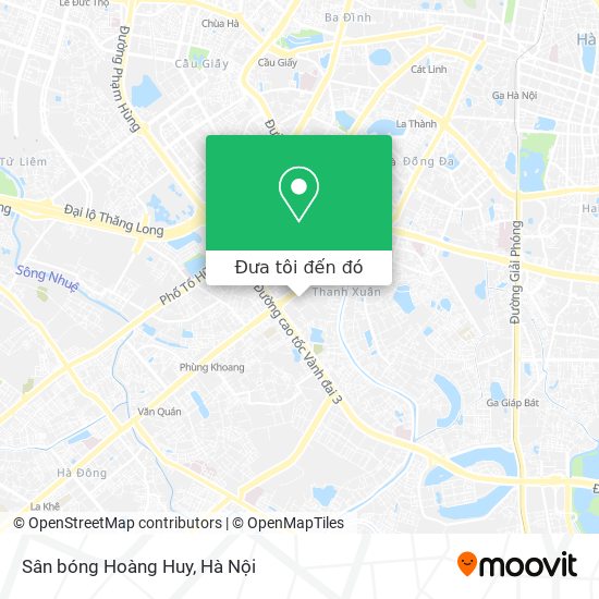 Bản đồ Sân bóng Hoàng Huy