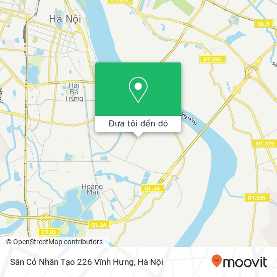 Bản đồ Sân Cỏ Nhân Tạo 226 Vĩnh Hưng
