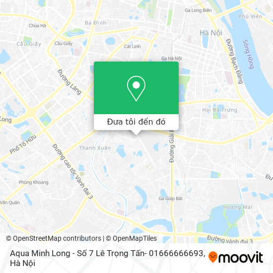 Bản đồ Aqua Minh Long - Số 7 Lê Trọng Tấn- 01666666693