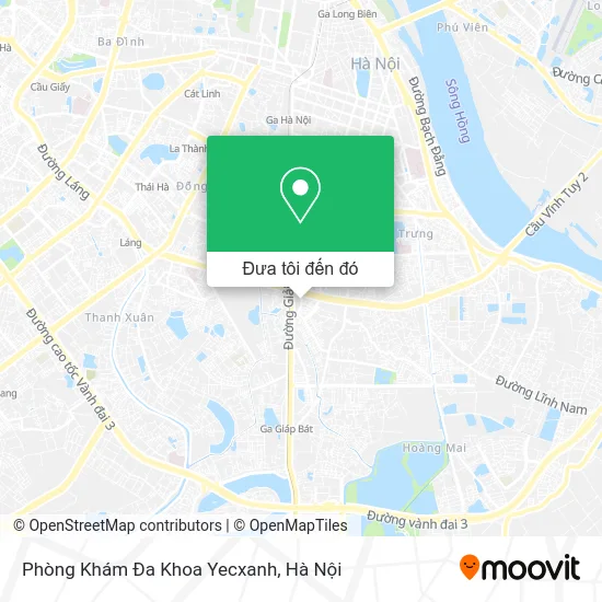 Bản đồ Phòng Khám Đa Khoa Yecxanh