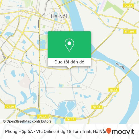 Bản đồ Phòng Họp 6A - Vtc Online Bldg 18 Tam Trinh