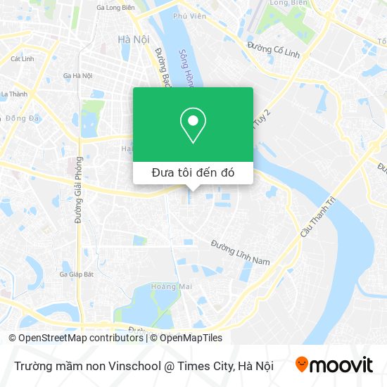 Bản đồ Trường mầm non Vinschool @  Times City