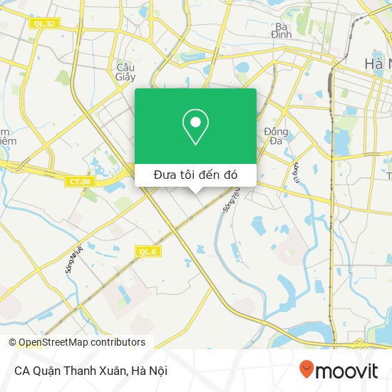 Bản đồ CA Quận Thanh Xuân