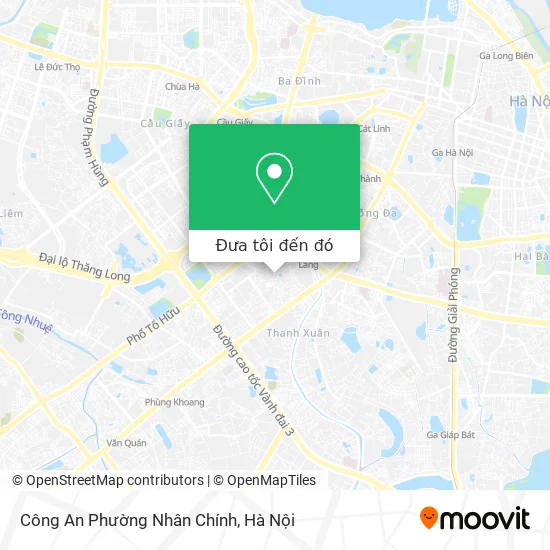 Bản đồ Công An Phường Nhân Chính