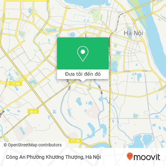 Bản đồ Công An Phường Khương Thượng