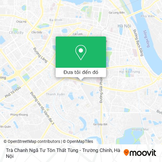 Bản đồ Trà Chanh Ngã Tư Tôn Thất Tùng - Trường Chinh