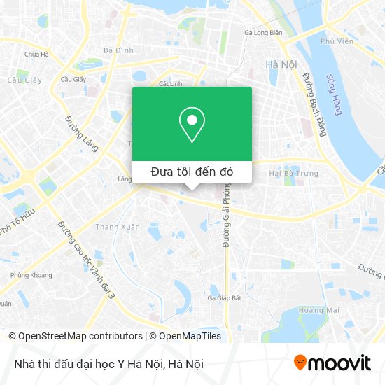 Bản đồ Nhà thi đấu đại học Y Hà Nội