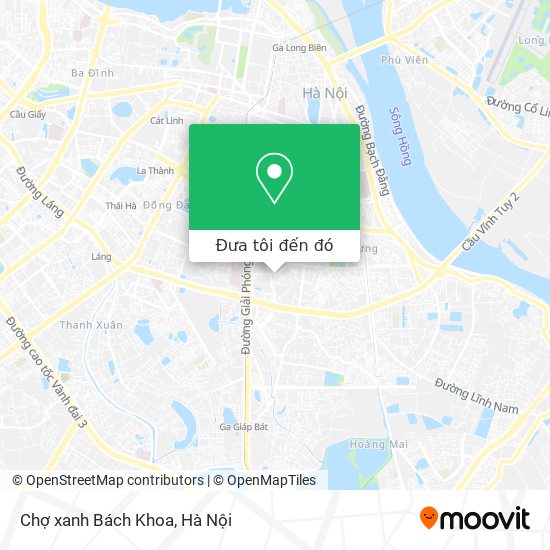 Bản đồ Chợ xanh Bách Khoa