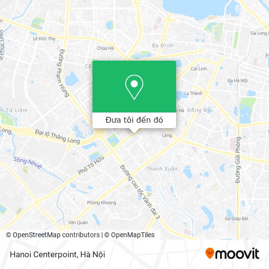Bản đồ Hanoi Centerpoint