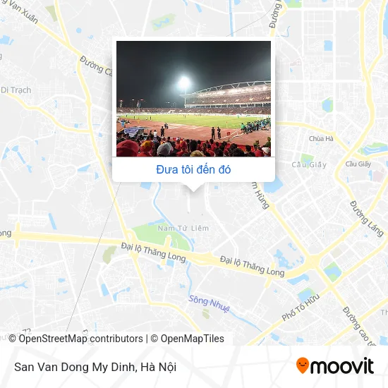 Bản đồ San Van Dong My Dinh