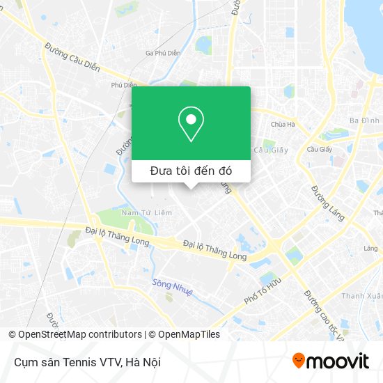 Bản đồ Cụm sân Tennis VTV