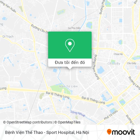 Bản đồ Bệnh Viện Thể Thao - Sport Hospital