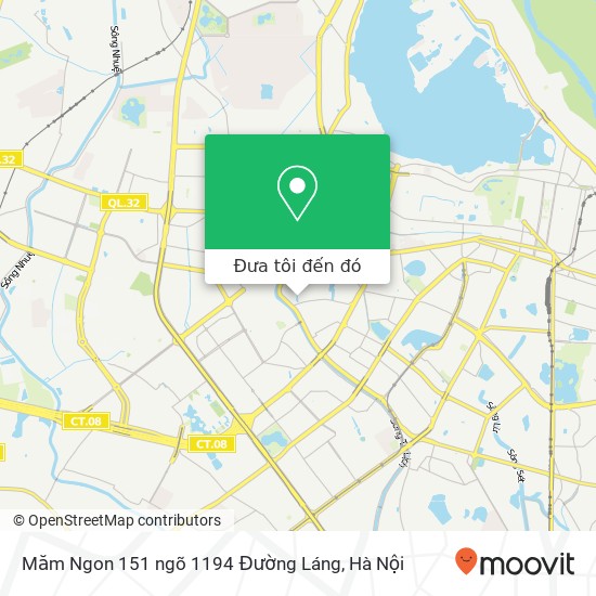 Bản đồ Măm Ngon 151 ngõ 1194 Đường Láng